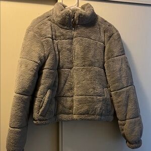 Charlotte Russe Puffy Gray  Jacket